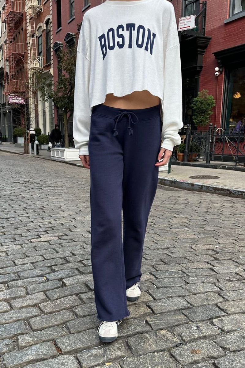 Pantalon Survêtement Brandy Melville Rainey Coton Bleu Marine | YBJ-12110030